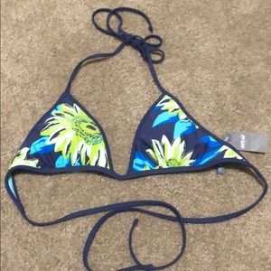 Aerie floral bikini top